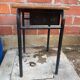 Old children's desk, metal and wood