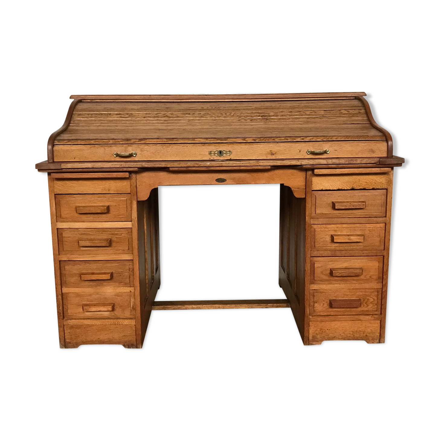 American solid solid oak cylinder desk from 1930