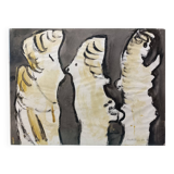 Michel Chapuis, acrylic on paper, orientalism