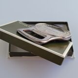 Napoleon Emperor bottle opener in his silver metal case Christofle Paris Gallia Brasserie series