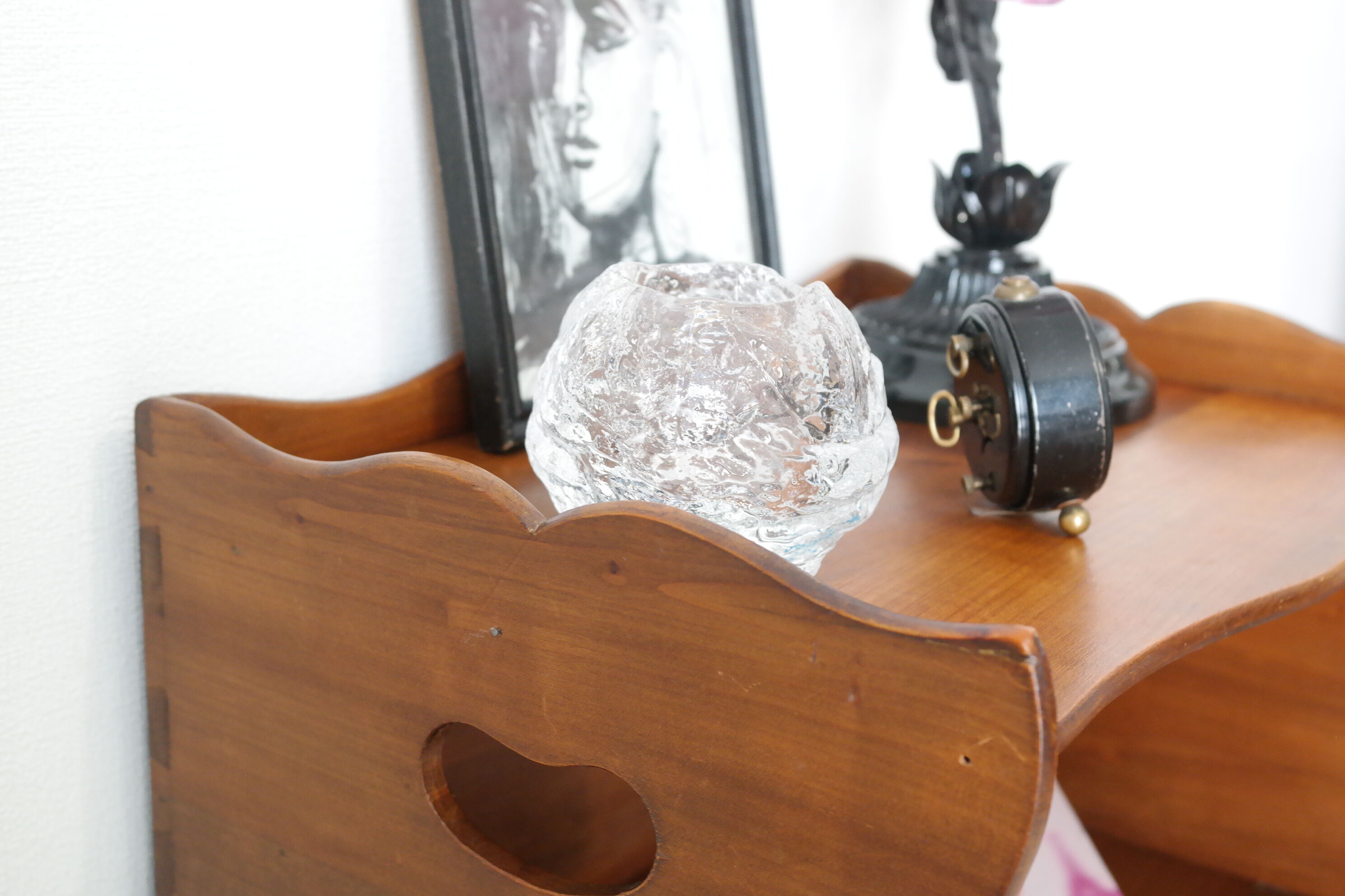 Pair of bedsides made of cherry wood