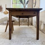 Table de ferme en pin, 1950