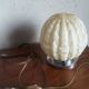 Authentic 20th-century Art Deco globe lamp in coloured glass.