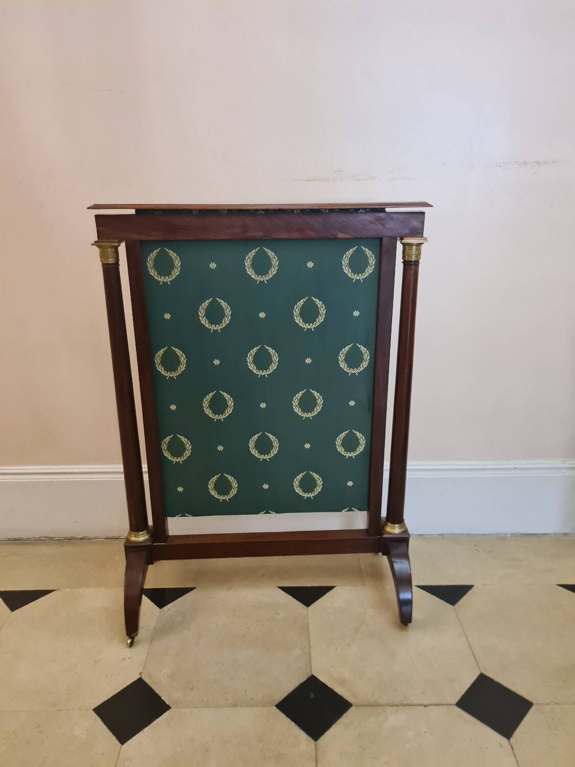 Empire period fireplace screen