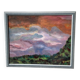 Old abstract landscape painting