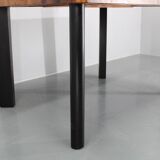 1930s Art Deco Extendable Dining Table in Walnut Finish , Czechoslovakia