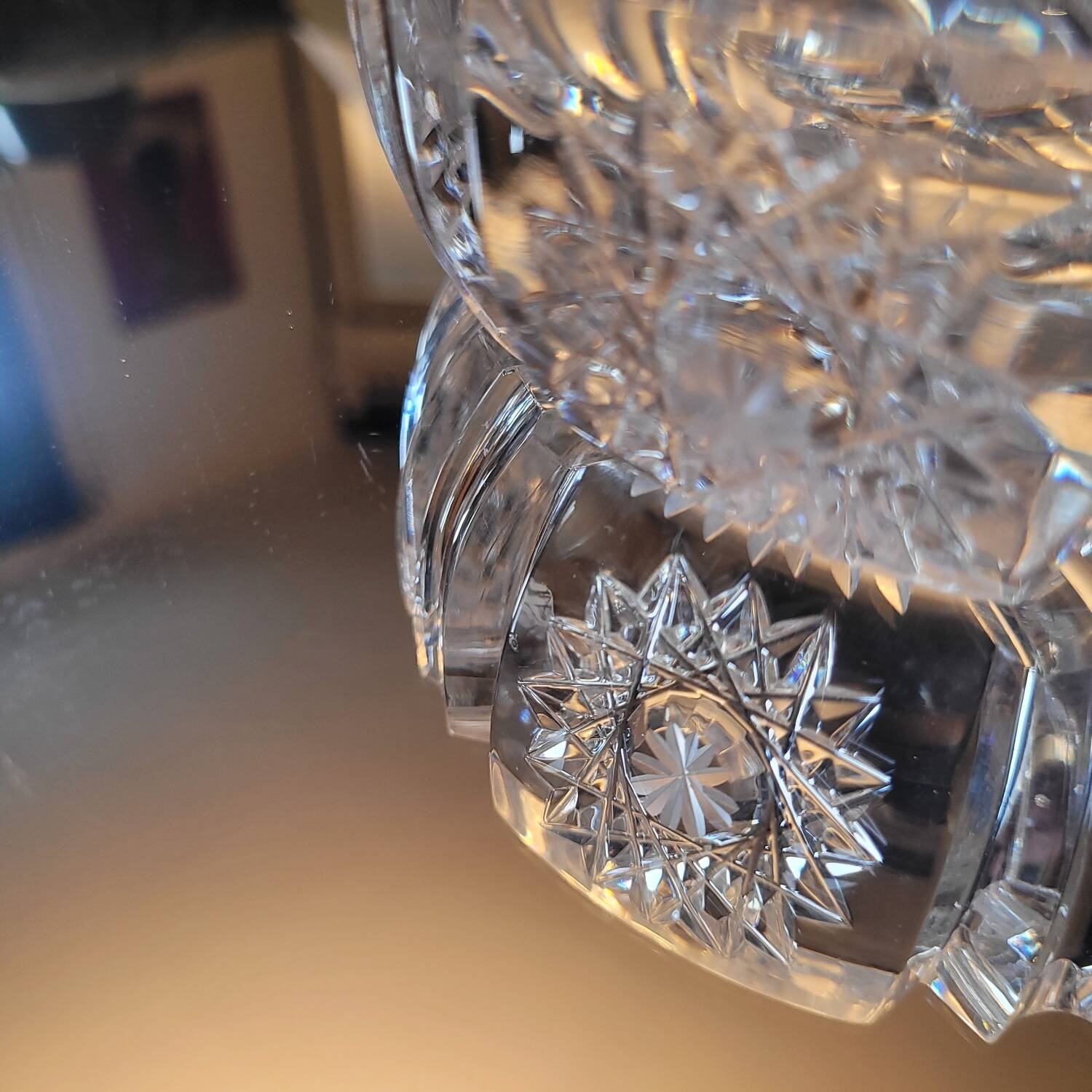 Cut crystal ashtray - French crystal factory from the 1970s-1980s