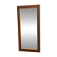 Danish Pine and Ceramic Tile Wall Mirror, 1960s