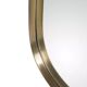Rear view mirror and free form brass outline 75x65cm