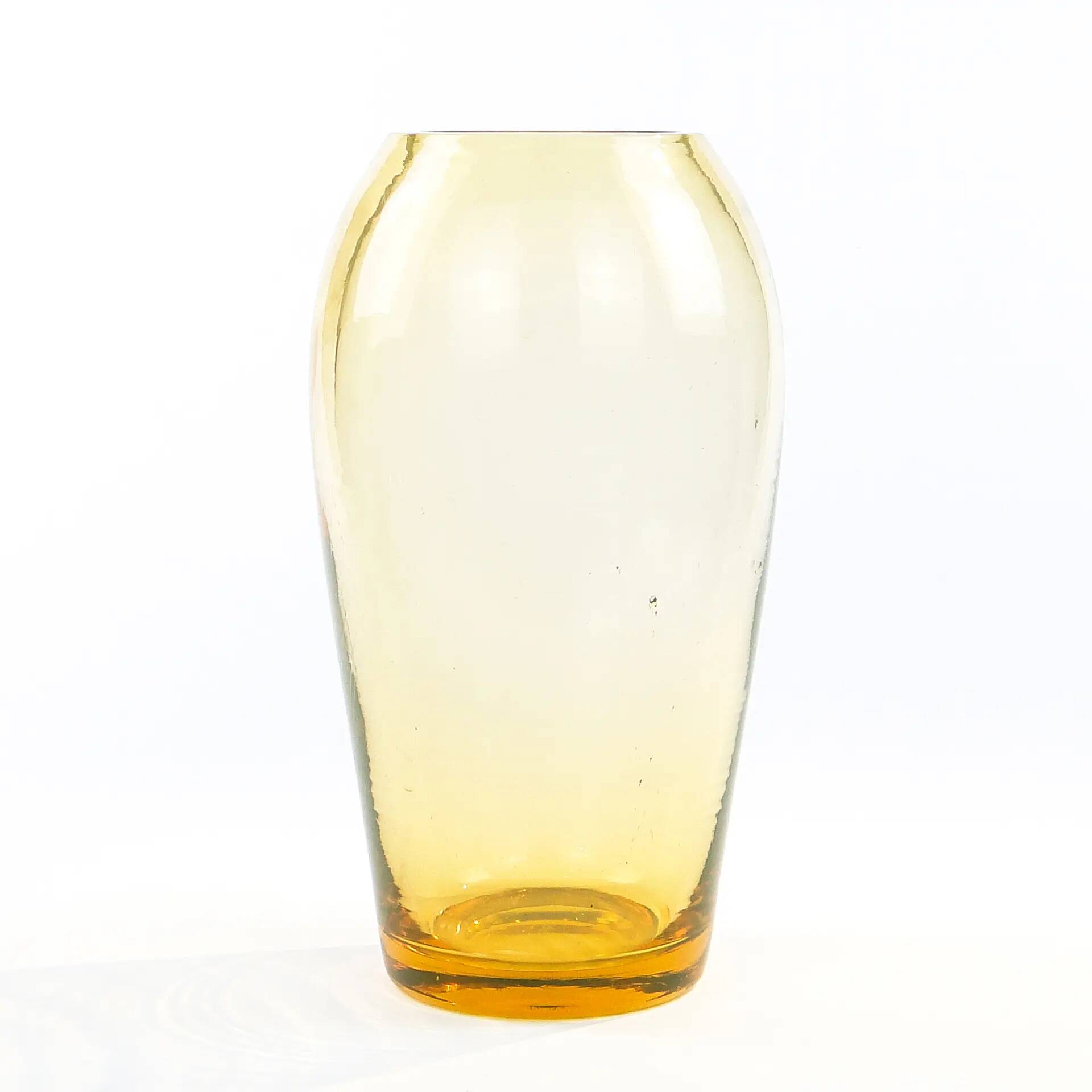 Modernist vase, uranium glass, Moser, Czechoslovakia, 1930s