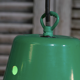 Lampe industrielle hangar abat jour en aluminium vert