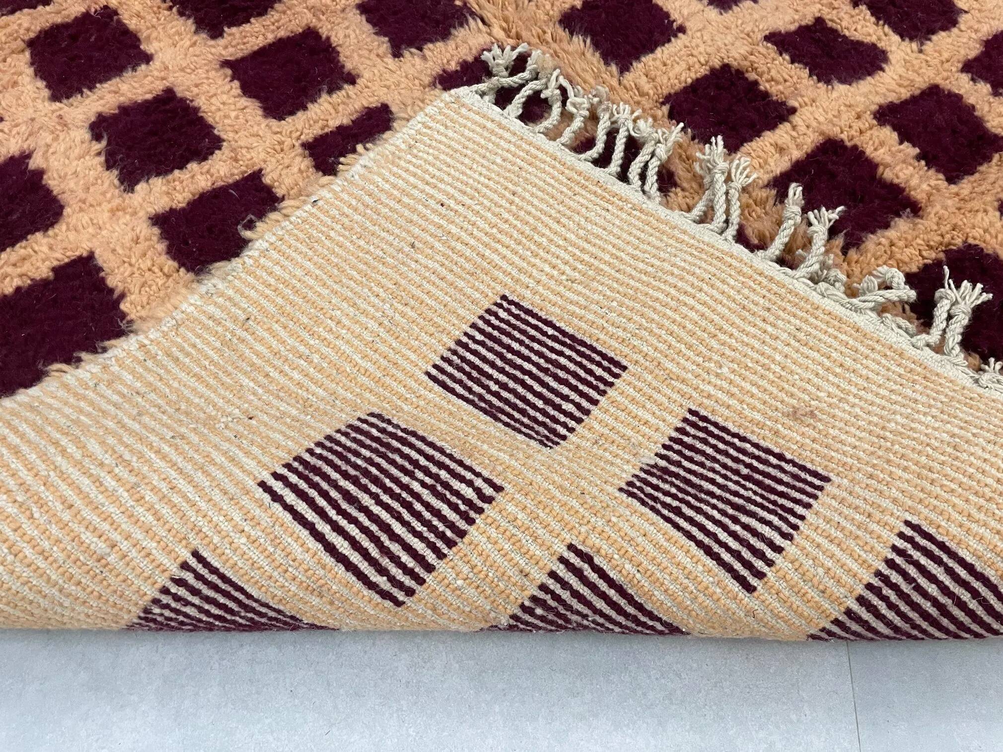 Handmade wool rug Morocco 3 x 2 m