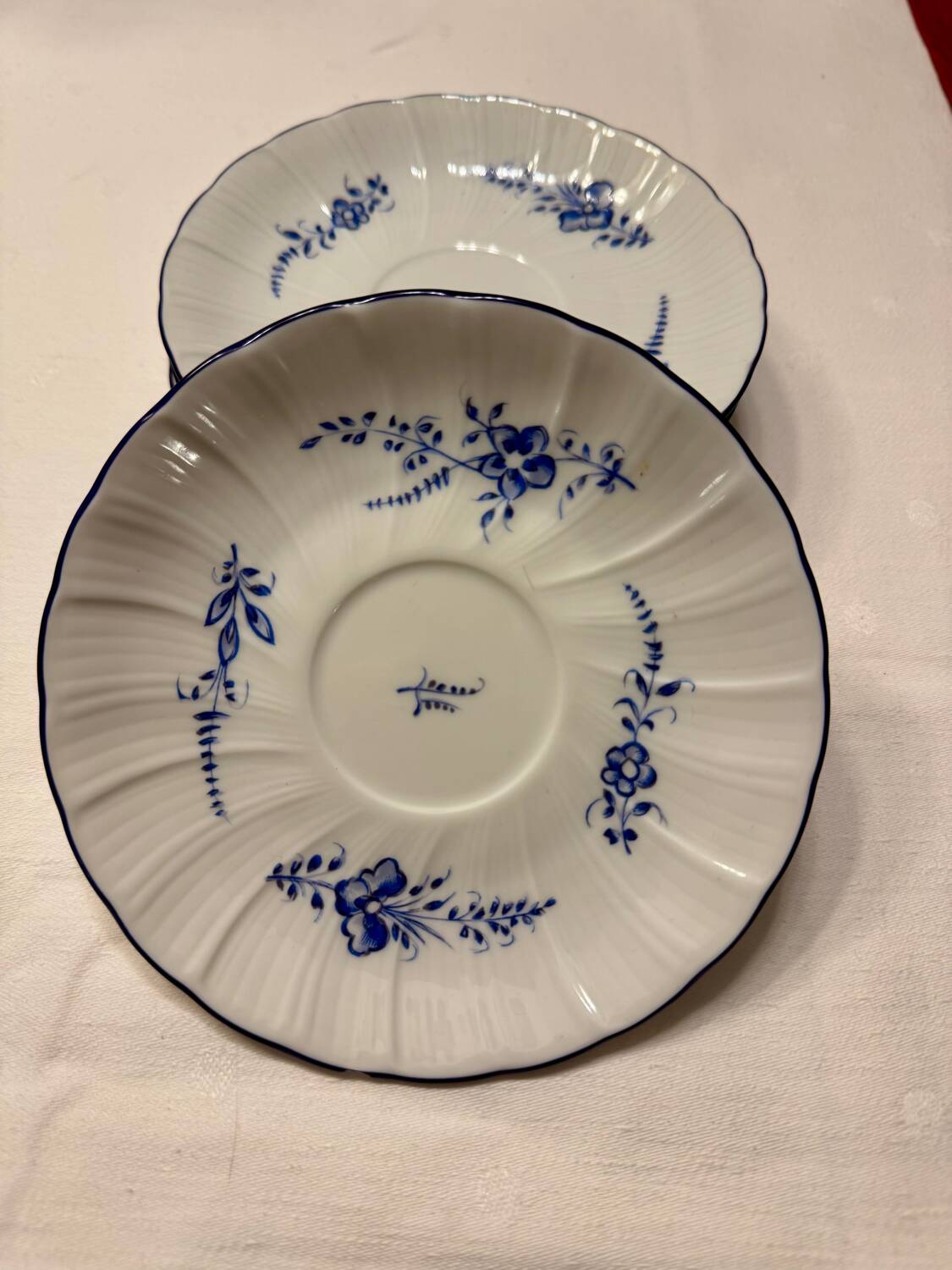 Set of 8 Limoges porcelain coffee cups and saucers, Ber