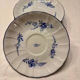 Set of 8 Limoges porcelain coffee cups and saucers, Ber