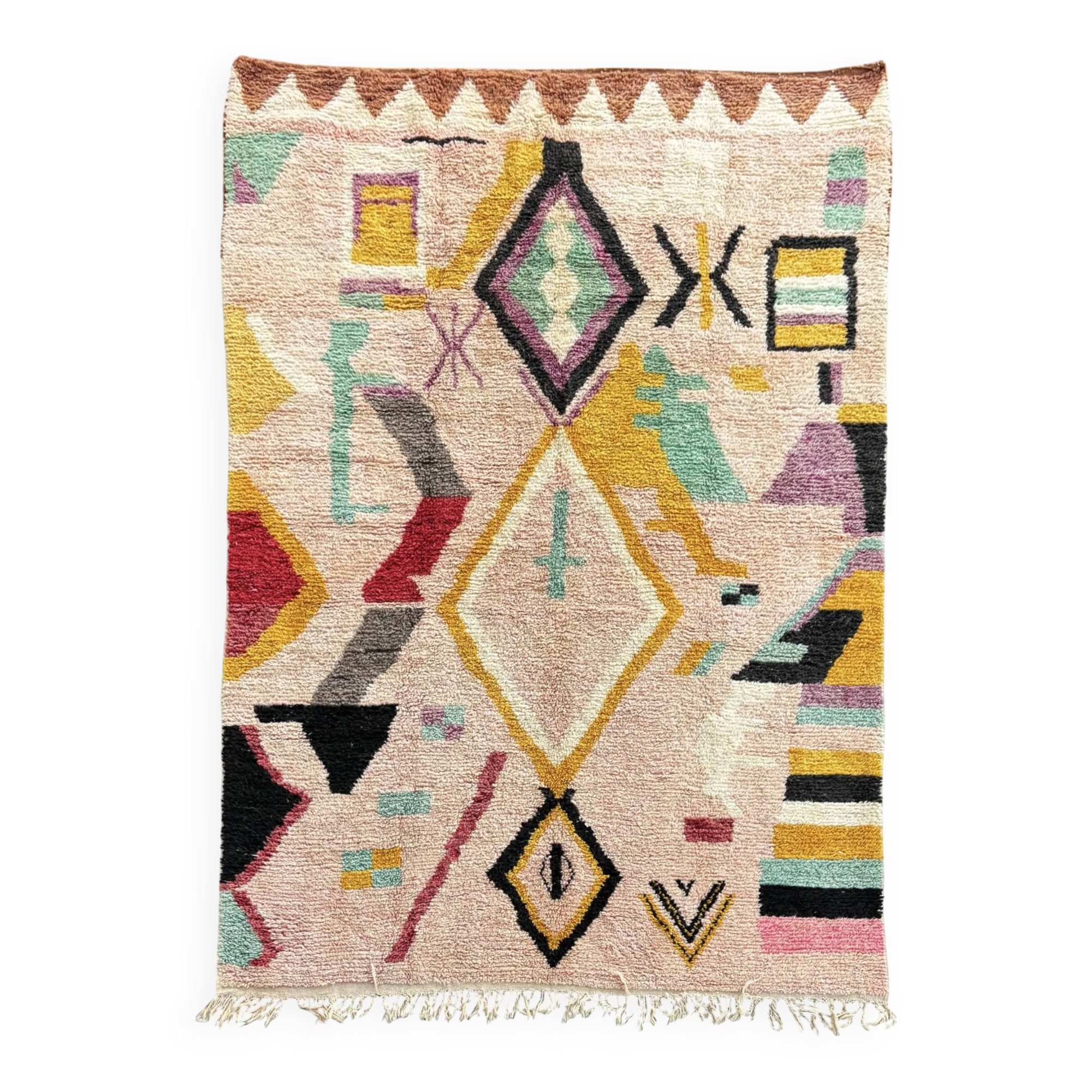 Berber Moroccan Boujad rug in wool