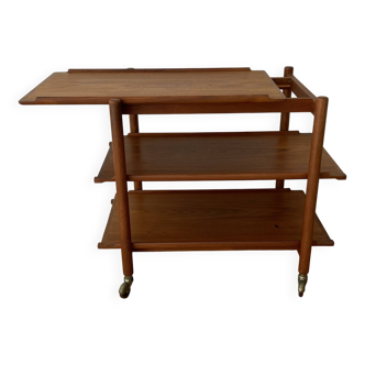Teak serving trolley by Poul Hundevad from the 60s