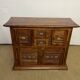 Solid acacia wood sideboard 4 doors, 2 drawers