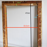 Old gilded wooden frame