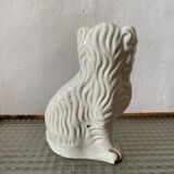 Figurine chien faïence