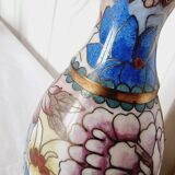 Petit Vase Cloisonné avec base en bois d'ébène