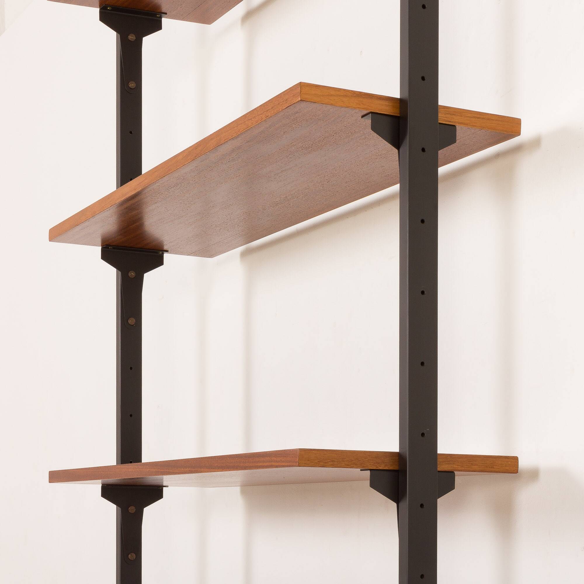 Italian vintage floor to celling wall unit with a bureau or a bar cabinet