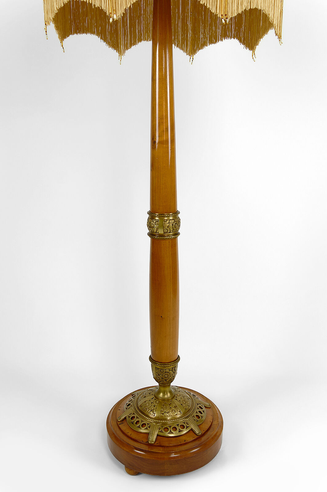 Art Nouveau cherry floor lamp by Paul Follot, circa 1920
