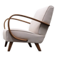 1930 Jindrich Halabala Bentwood Armchair in Beige