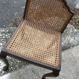 Vintage Wood & Cane Lounge Chair, 1950s