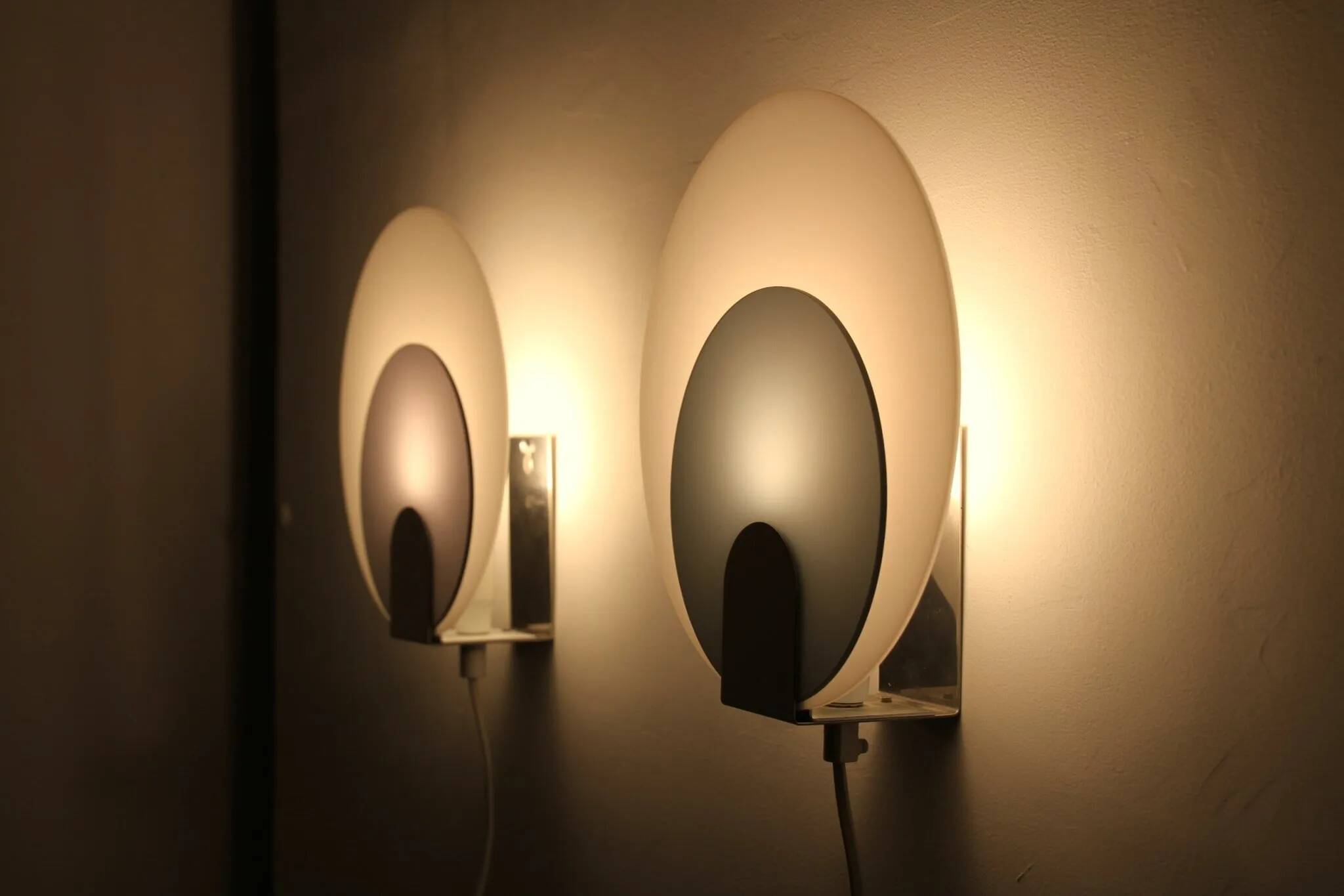 Pair of Typ 421 Wall Sconces — NAFA (Nybro Armaturfabrik), Sweden, 1970s