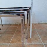Set of three nesting tables by Juliette Belarti, 1960s, space age