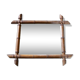 Nice mirror carved the way bamboo