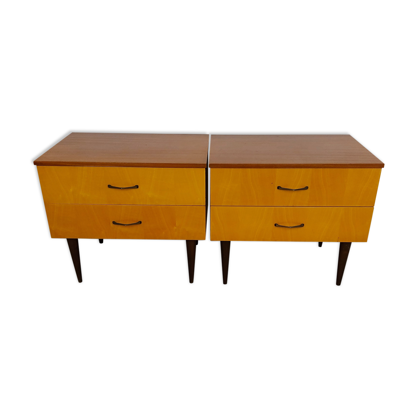 Bedside table/Nightstand, pair 1960s
