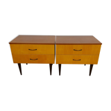 Bedside table/Nightstand, pair 1960s