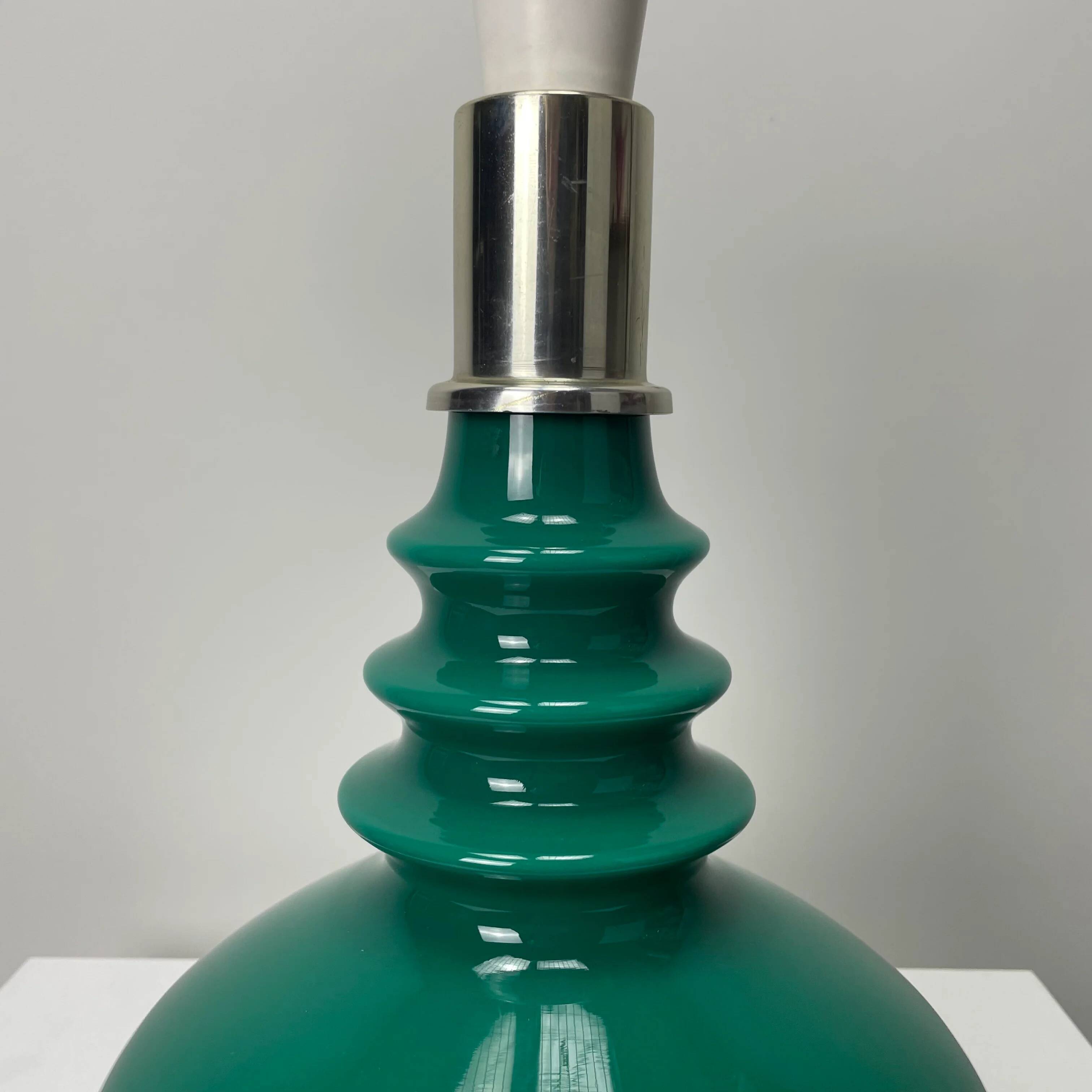 Green Galaxy table lamp by Peill & Putzler 1960