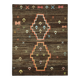 Hand-Knotted Turkish Contemporary 150 cm x 194 cm Brown Wool Carpet
