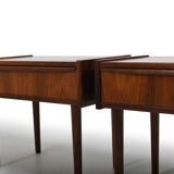 Early Pair of Danish Bedside Tables 1960s