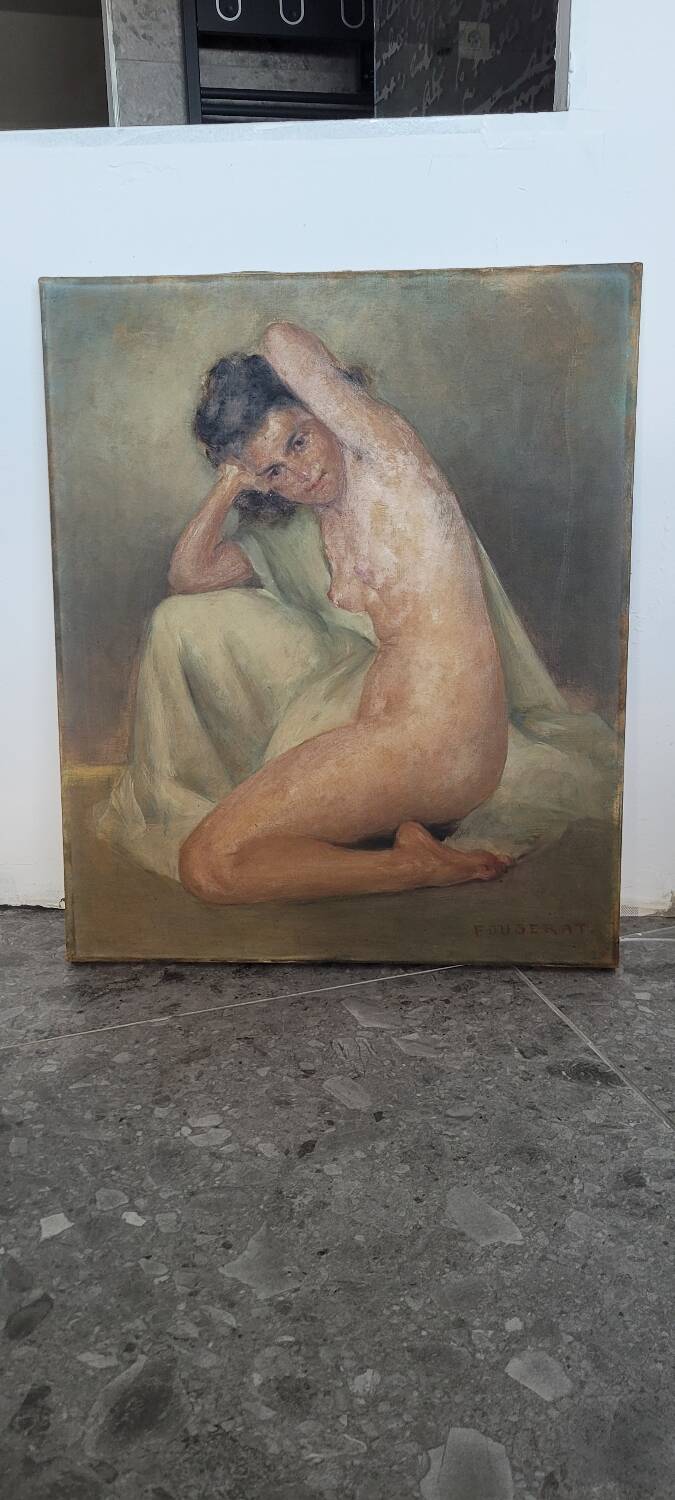 Tableau "Nu féminin" signé Fougerat