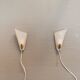 Two small Art Deco wall lights.