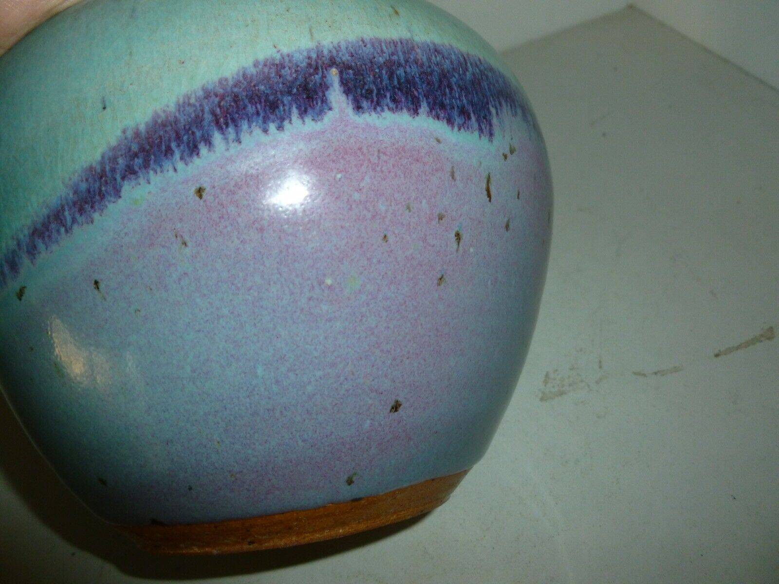 china enameled stoneware vase