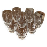 Set of 7 Lalique Highlands model glasses
