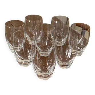 Set of 7 Lalique Highlands model glasses