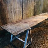 Table set on trestles