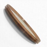 50 cm - Large round vintage wall mirror in smoked Plexiglas - 1960s-70s