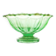 Bol à fruits, moderne du milieu du siècle, verre turquoise, Ząbkowice, Pologne, années 1950
