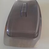 Beurrier inox vintage avec couvercle