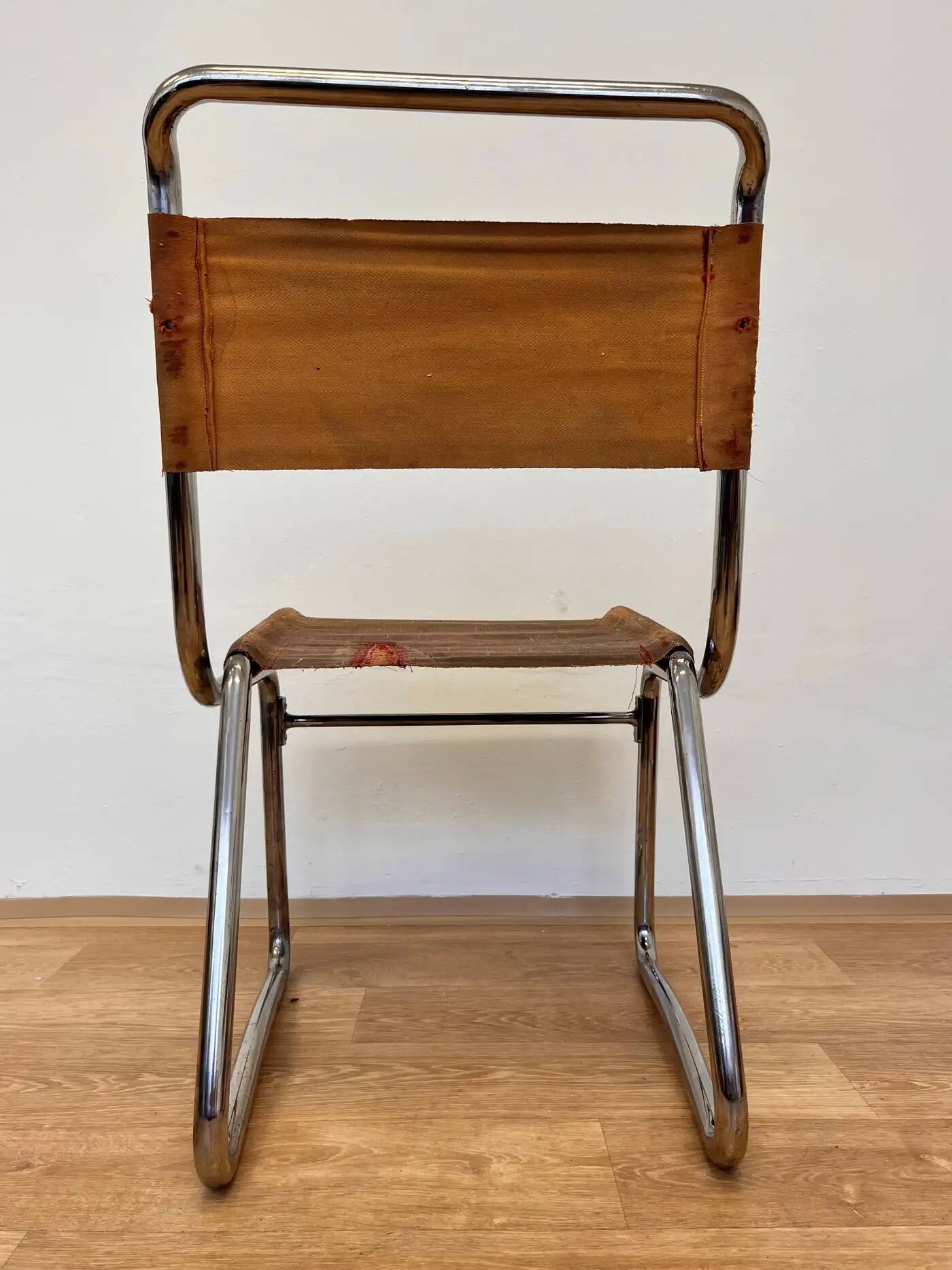 Karel Ort chrome Bauhaus chair by Hynek Gottwald - 1930 (Eisengarn)