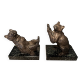 Pair of bear bookends by Thomas Cartier