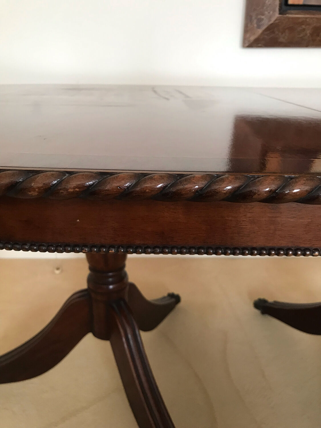 English mahogany table