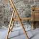 4 folding wooden chairs for Habitat, 1980
