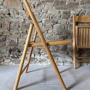 4 folding wooden chairs for Habitat, 1980